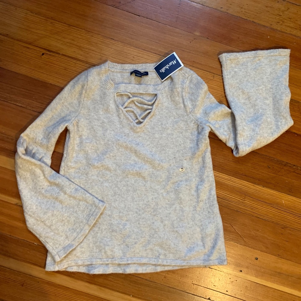 Bell sleeve sweater